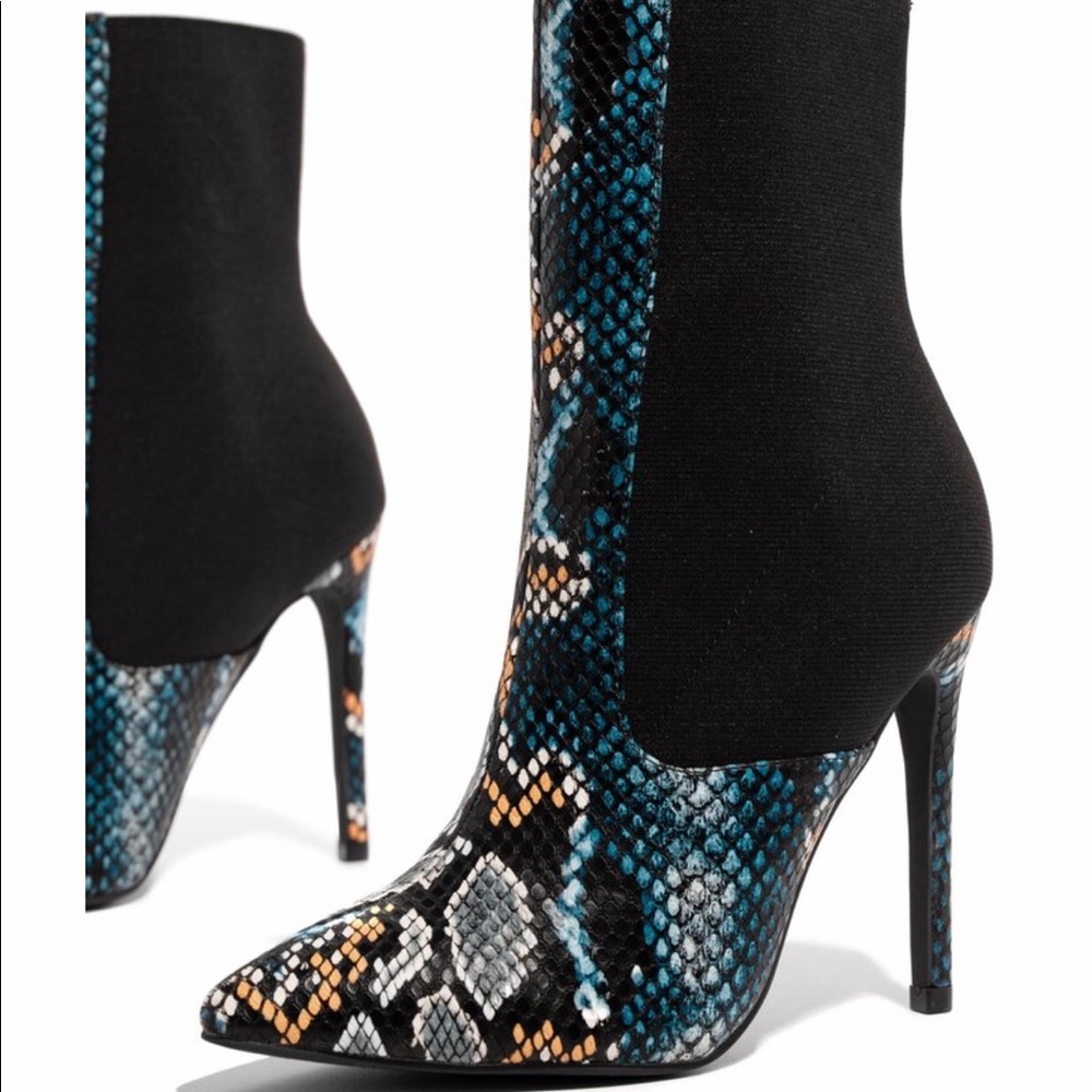 Unleashed - Multi Snake Bootie